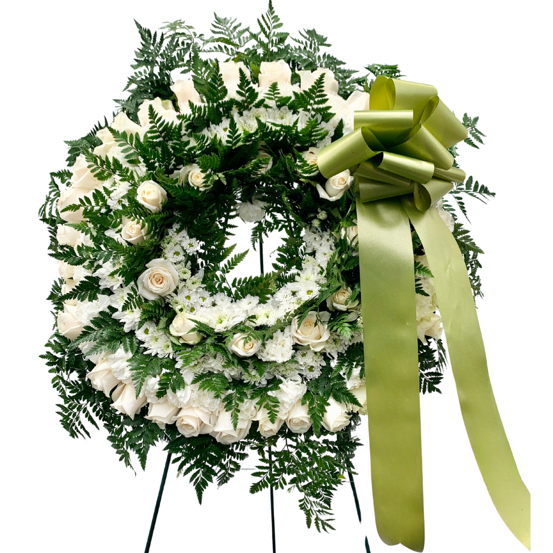 Rosey Green Wreath